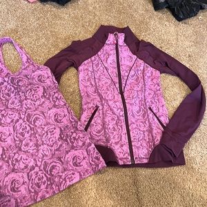 ivivva by lululemon jacket and tank top